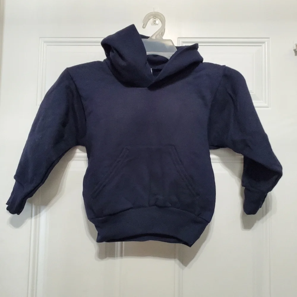2 Hanes Youth Pullover Hoodie  Navy size XS
